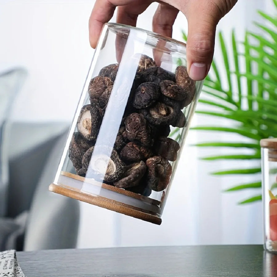 12pcs/set Airtight Glass Storage Jar