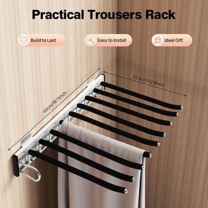 9-Rod Wall Mount Rack