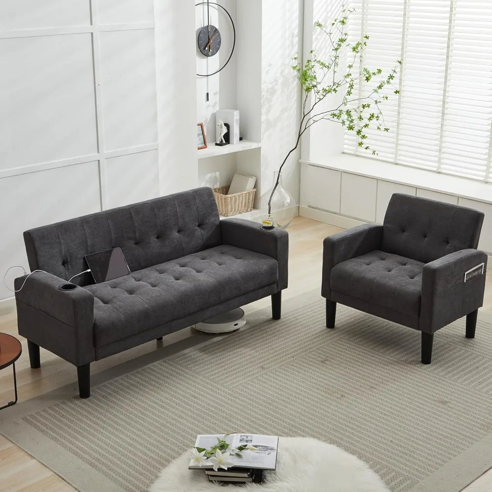 Living Room Furniture Sectional Sofa Sets 2 Pcs