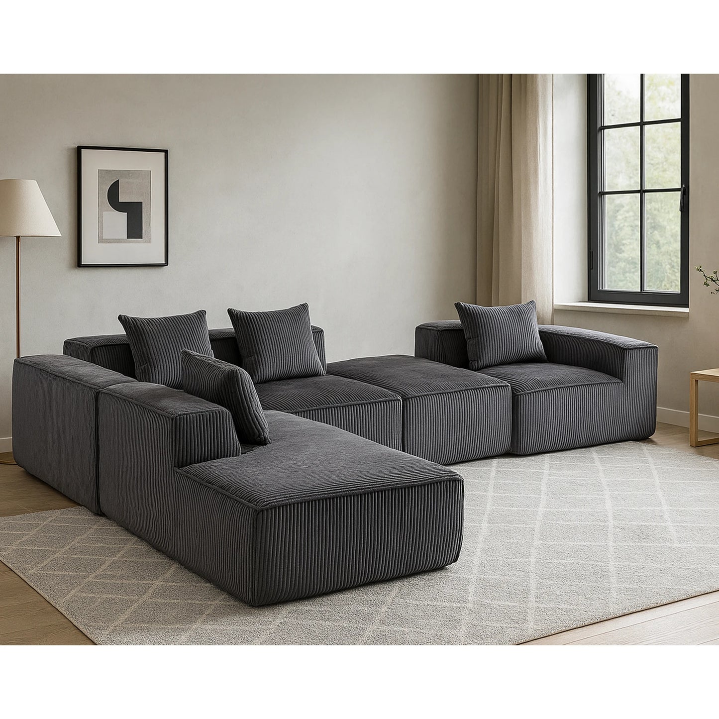 Sectional boneless Couch