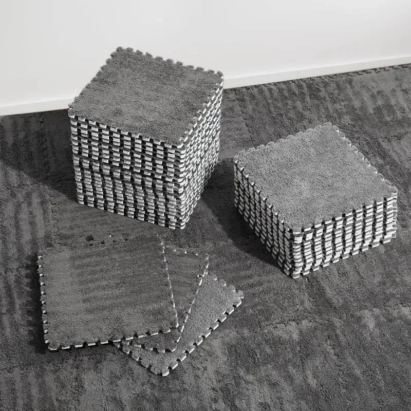 12/24/36/48PCS Grey Interlocking Carpet