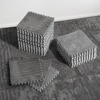 12/24/36/48PCS Grey Interlocking Carpet
