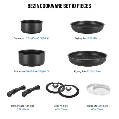 Induction Cookware Set 10 Pieces,