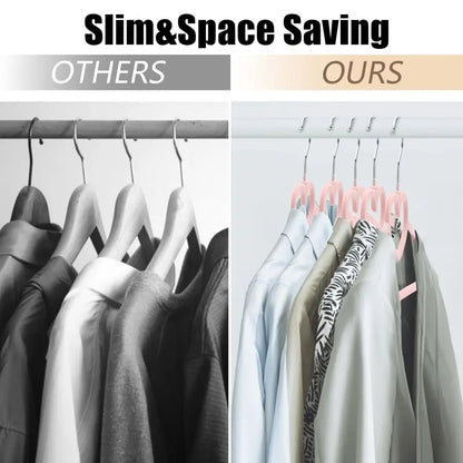 50 Pack Pink Velvet Hangers