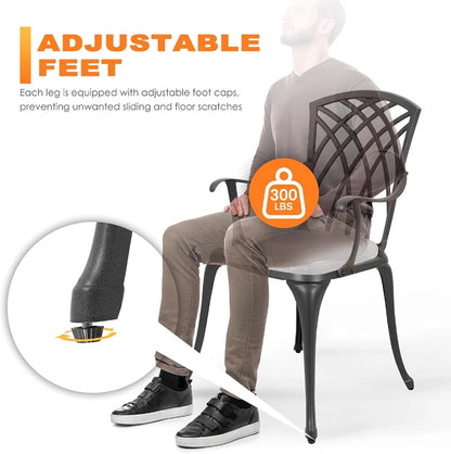3-Piece Outdoor Cast Aluminum set