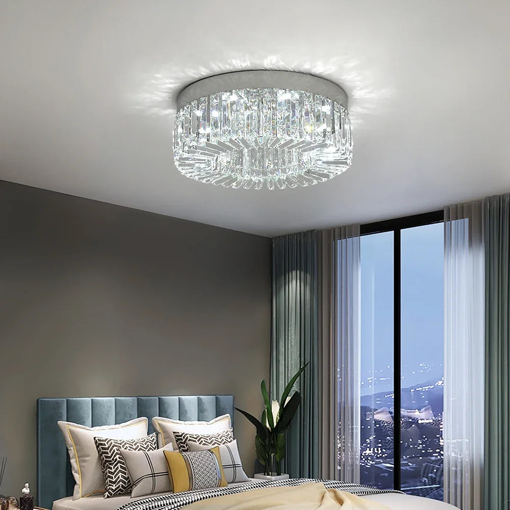 Gold Luxury Crystal Ceiling Lamp