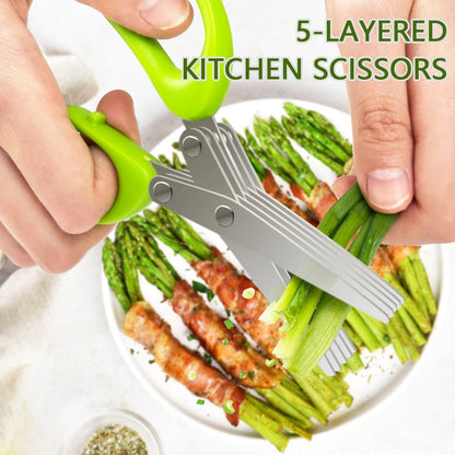 2/4PCS 5-Layered  Scissors