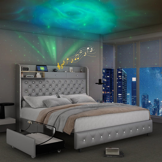 Queen Upholstered Bed Frame