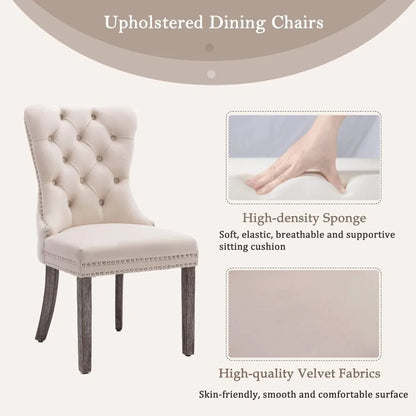 Velvet Dining Chairs Set of 6