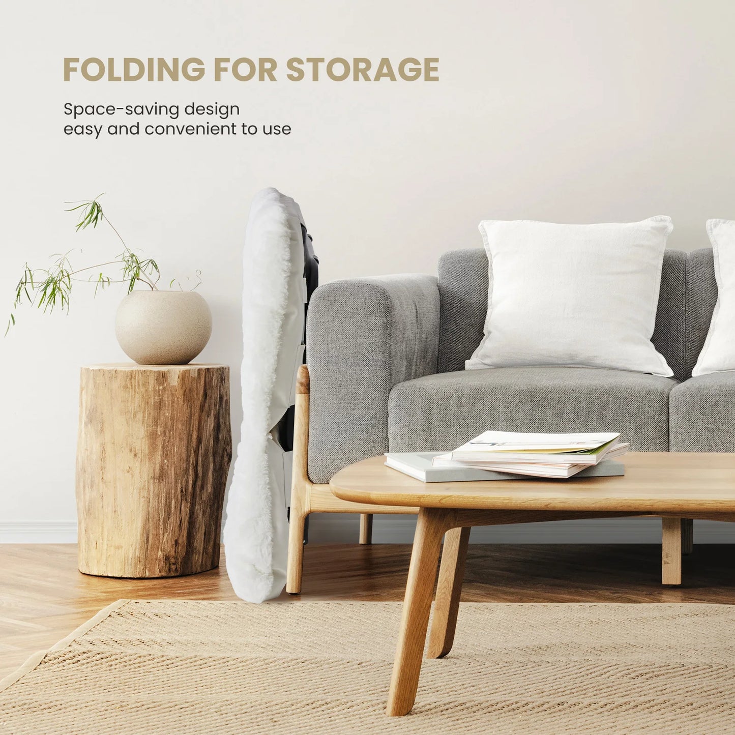 28IN Cozy Saucer Chairs Soft Faux Fur