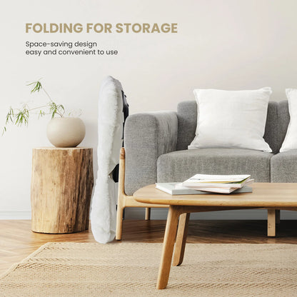 28IN Cozy Saucer Chairs Soft Faux Fur