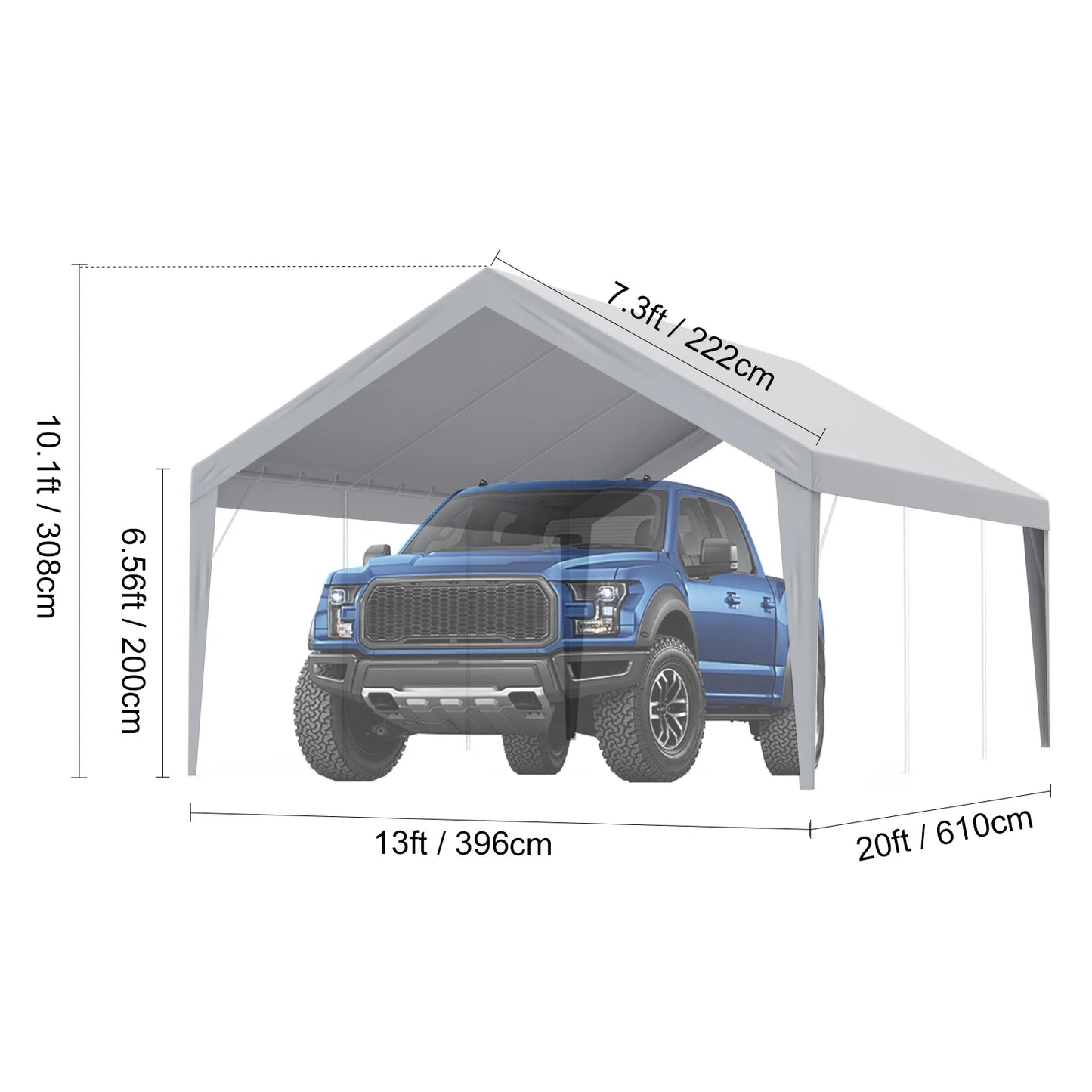 SucceBuy Carport Replacement Canopy