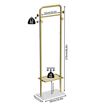 Metal Gold Coat Rack