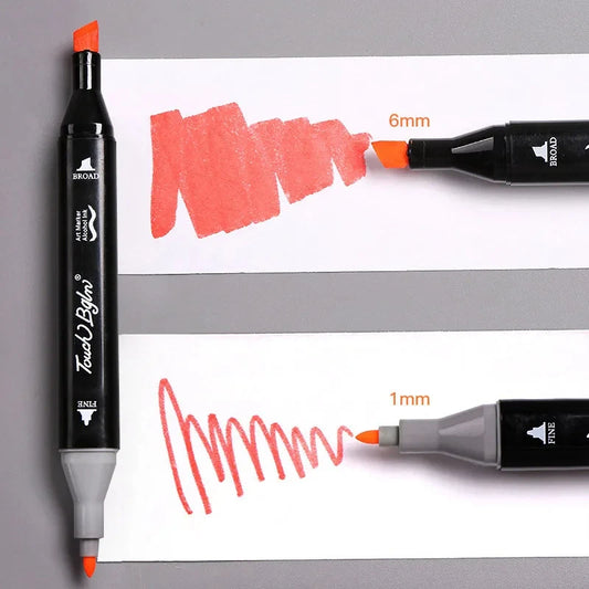 24-80 Colors Double Headed Marker Pen Set