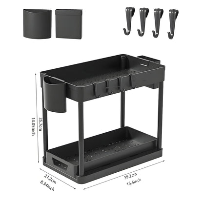 2-Pack Under Sink Shelves