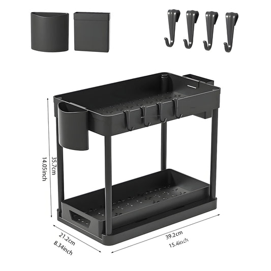 2-Pack Under Sink Shelves