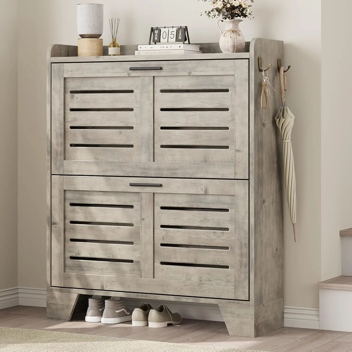 Narrow And Slim Shoe Cabinet Organizer