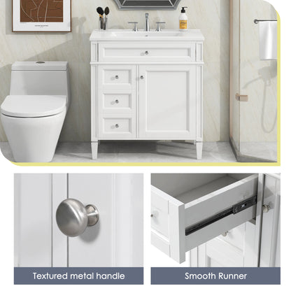 30'' Modern Bathroom Vanity with Sink