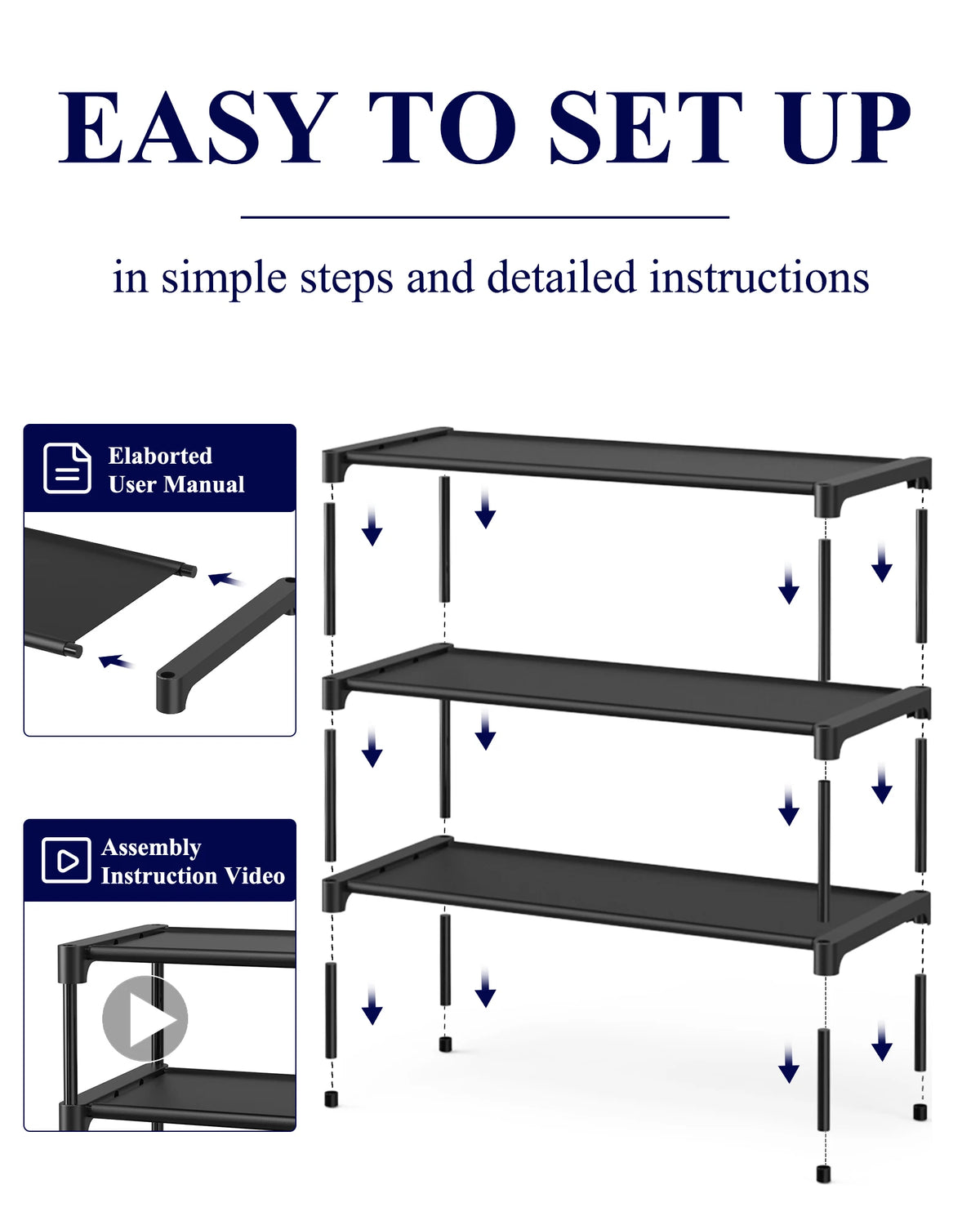 3-Tier Shoe Rack