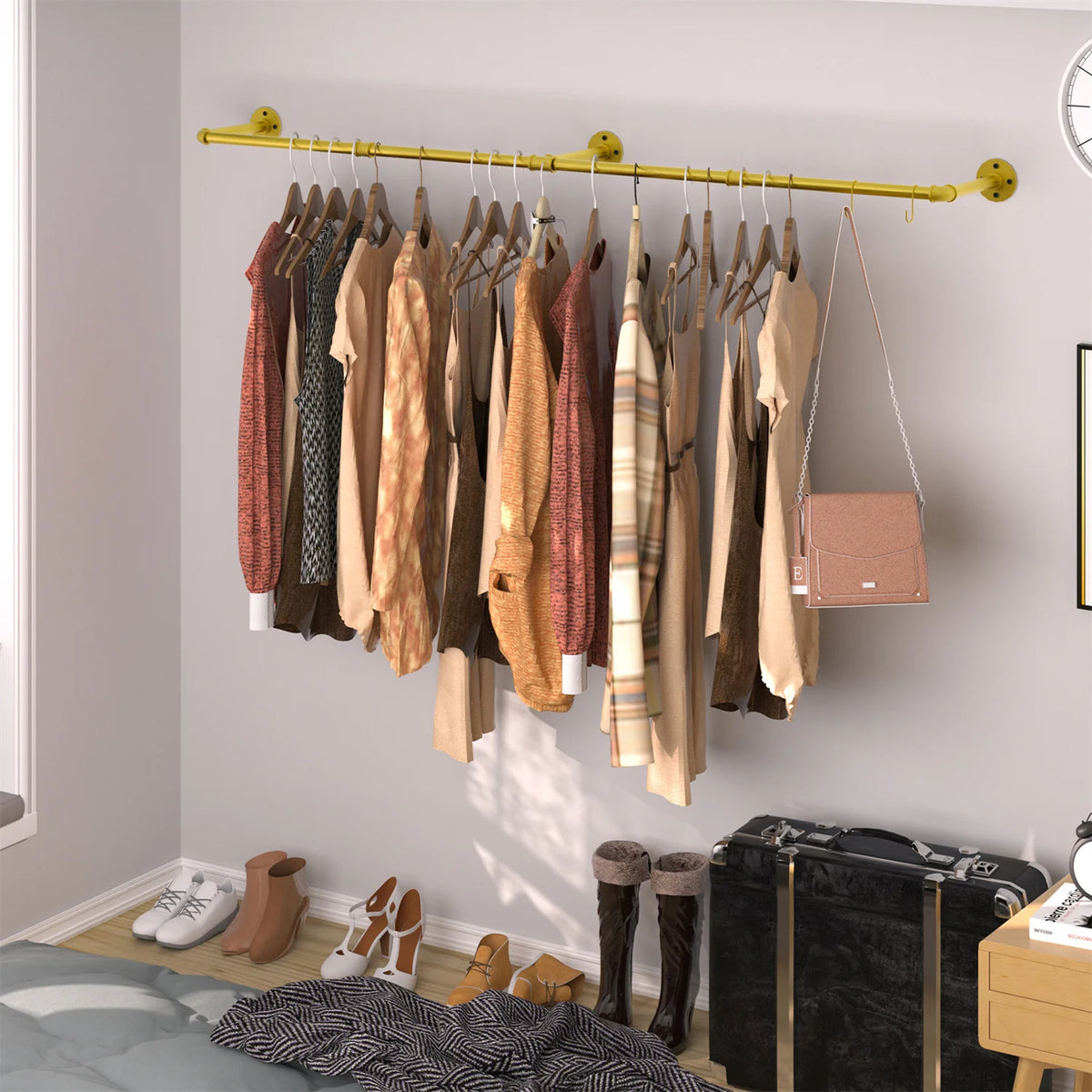 180cm Bedroom Garment  Rail