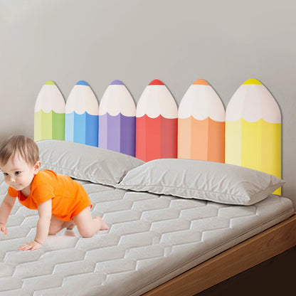 6 Pcs 3D Pencil-Shaped Wall Padding