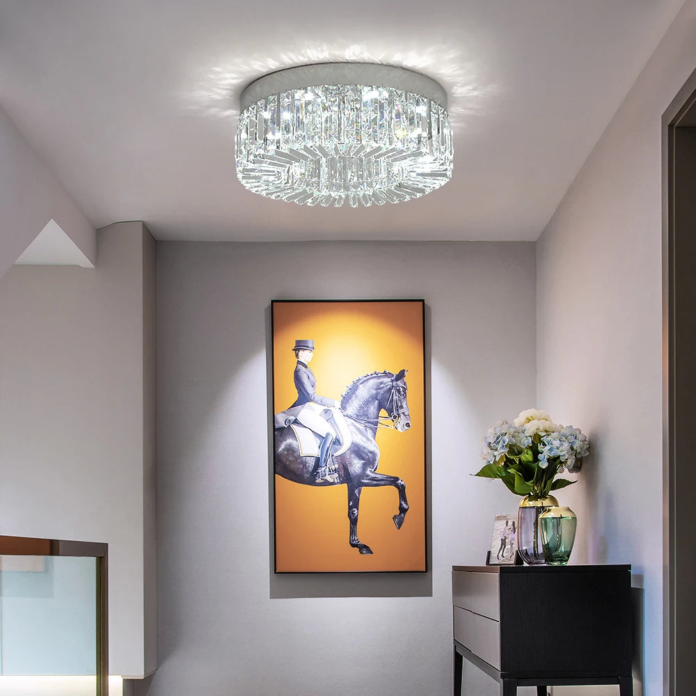 Gold Luxury Crystal Ceiling Lamp