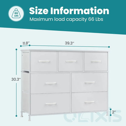 Dresser for Bedroom, 7 Storage Drawers