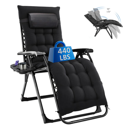 Zero Gravity Cushioned Lounge Chair