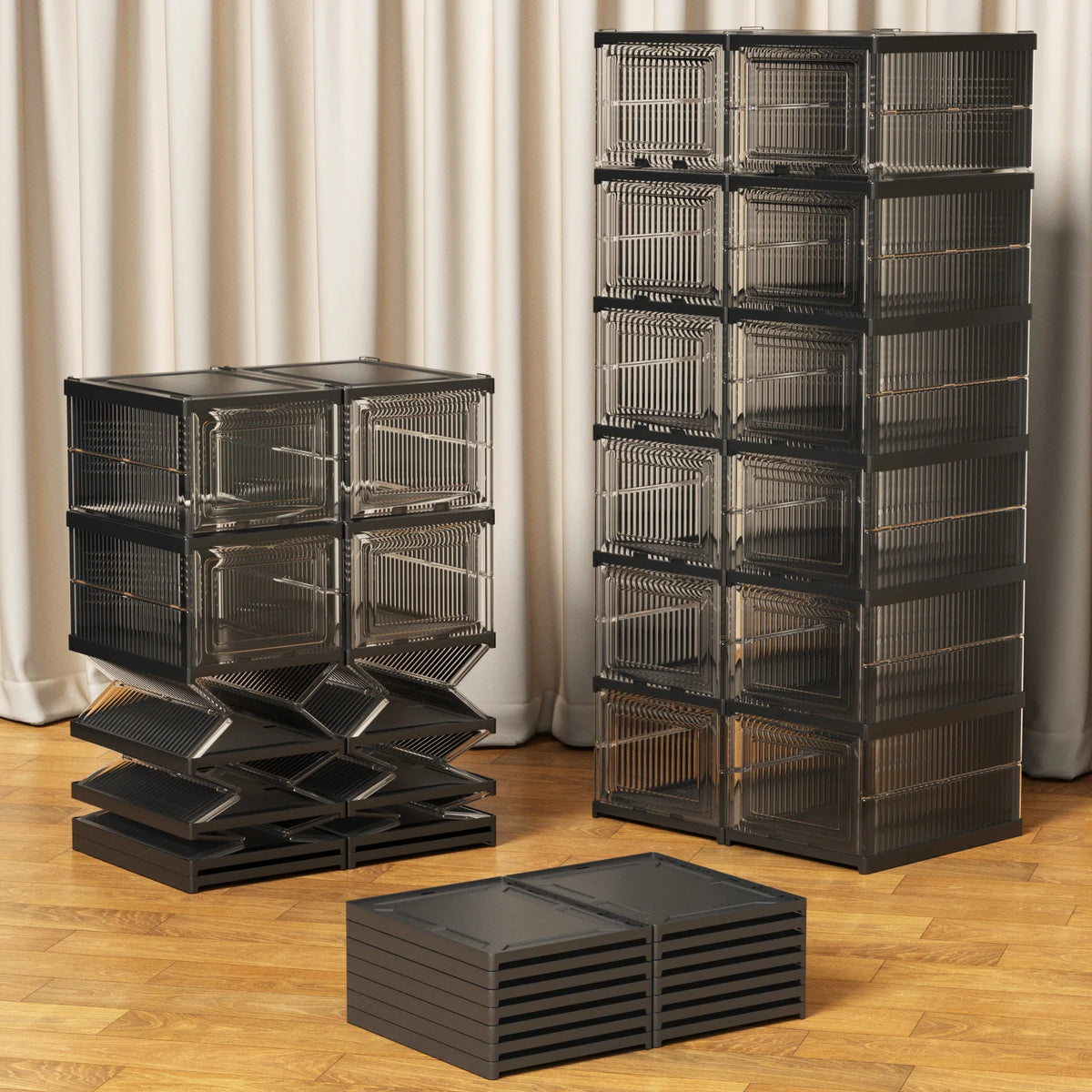 Assembly-free Foldable  Shoe Box
