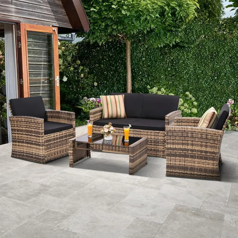 4 Piece Patio Conversation Set
