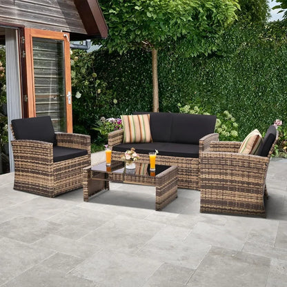 4 Piece Patio Conversation Set