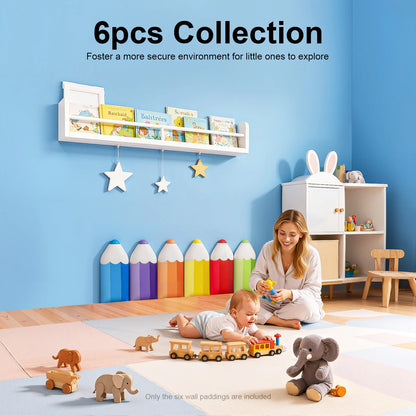 3D Pencil Wall Padding 6pcs