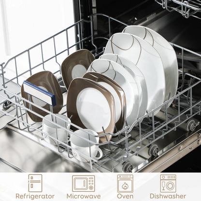 30-Piece Porcelain Ceramic Kitchen Set