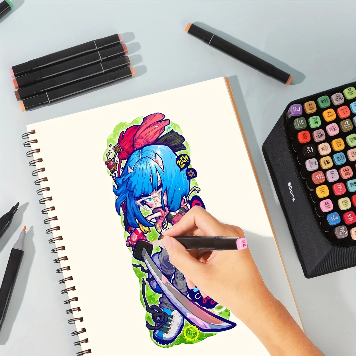 Markers, 80/120/168 Colors
