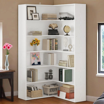 Corner Bookshelf with Baffles