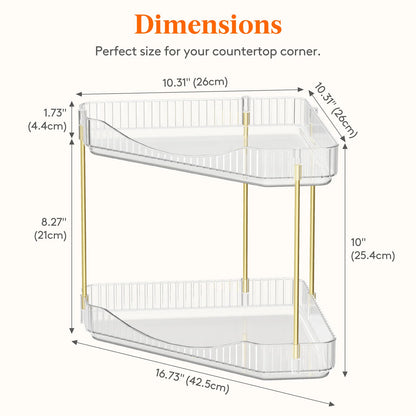 Corner Bathroom Counter Organizer