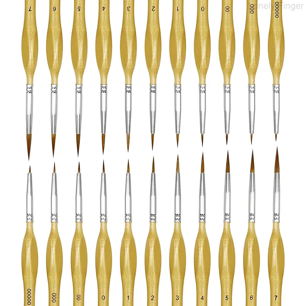 10/11/20/22Pcs Fine Detail Paint Brush
