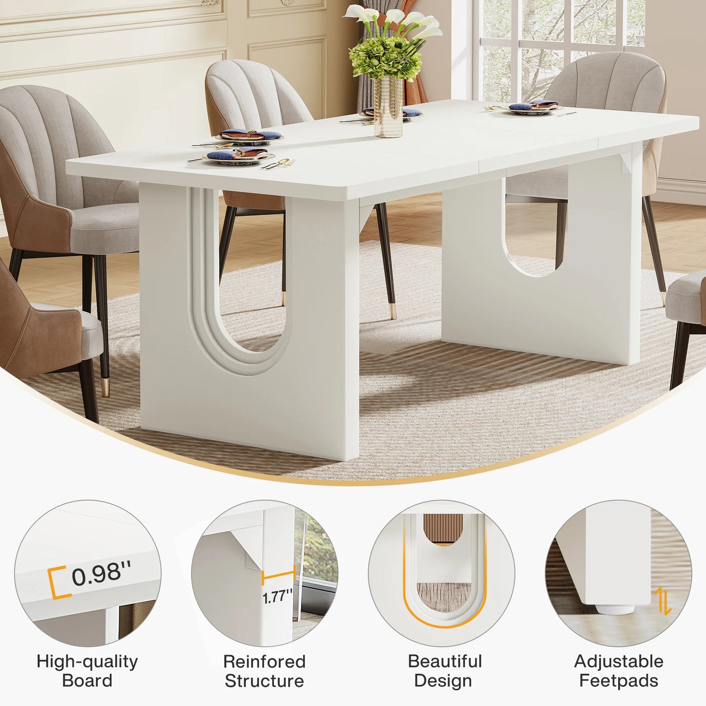 Modern Table for 6 to 8 People