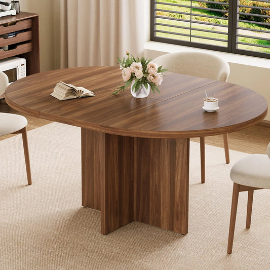 Round to Oval Dining Table For 4-8