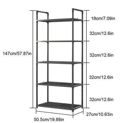 5-Shelf Adjustable Storage Shelves