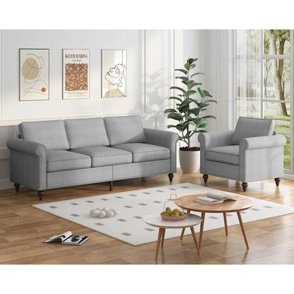 3-Seater Sofa Couch and Chair Set