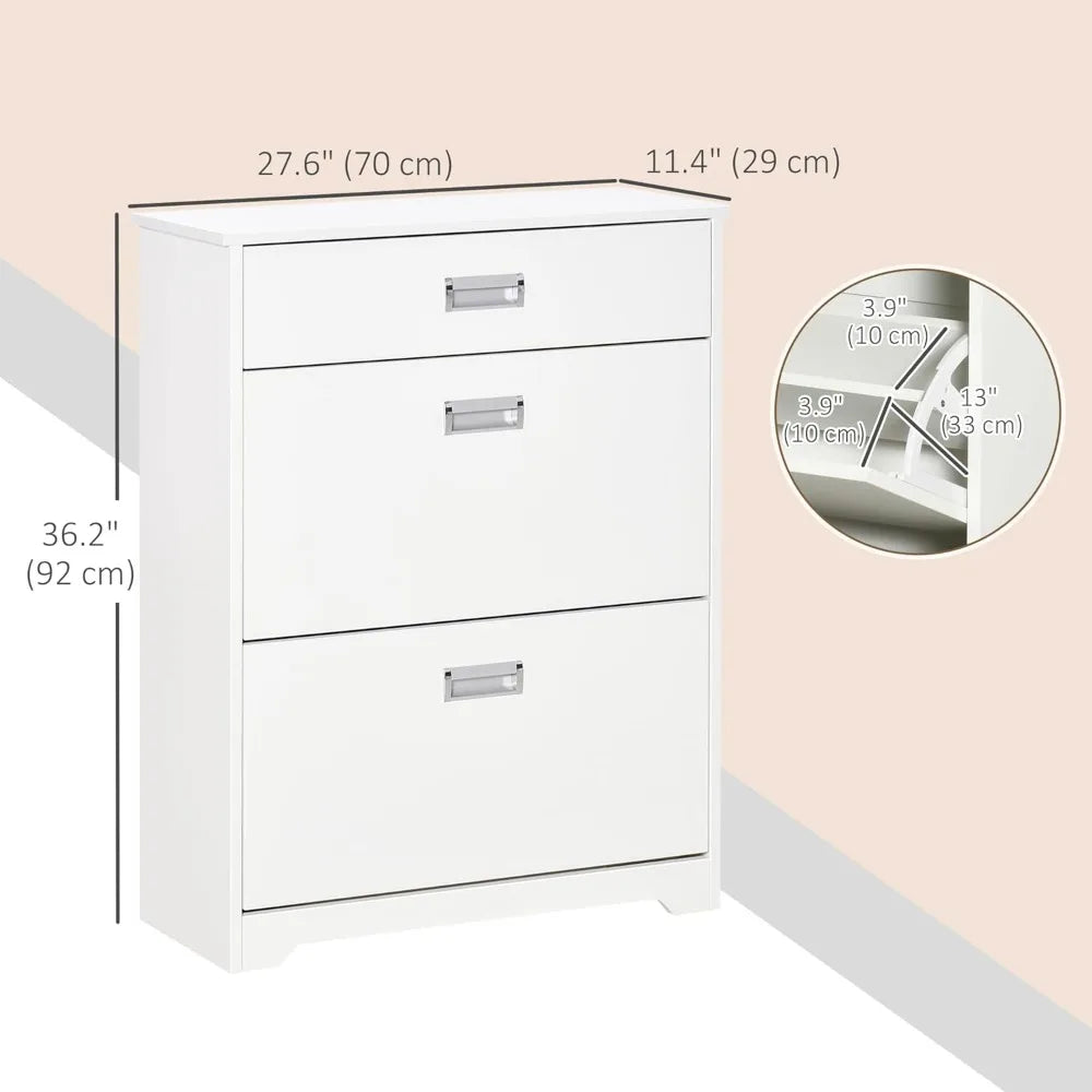 3-Drawer Shoe Cabinet