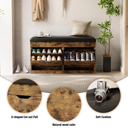 Shoe Storage Bench with Lift Top