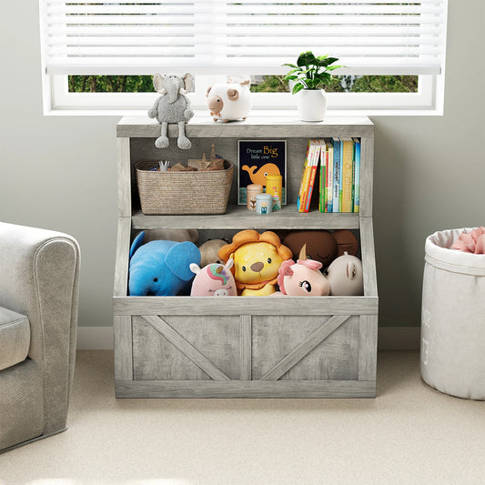Kids Wooden Storage Organizer