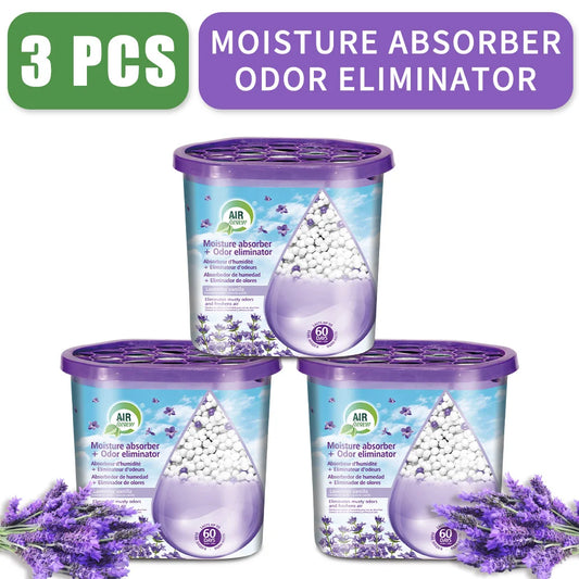 3-Pack Powerful Moisture Absorber & Odor Eliminator Boxes