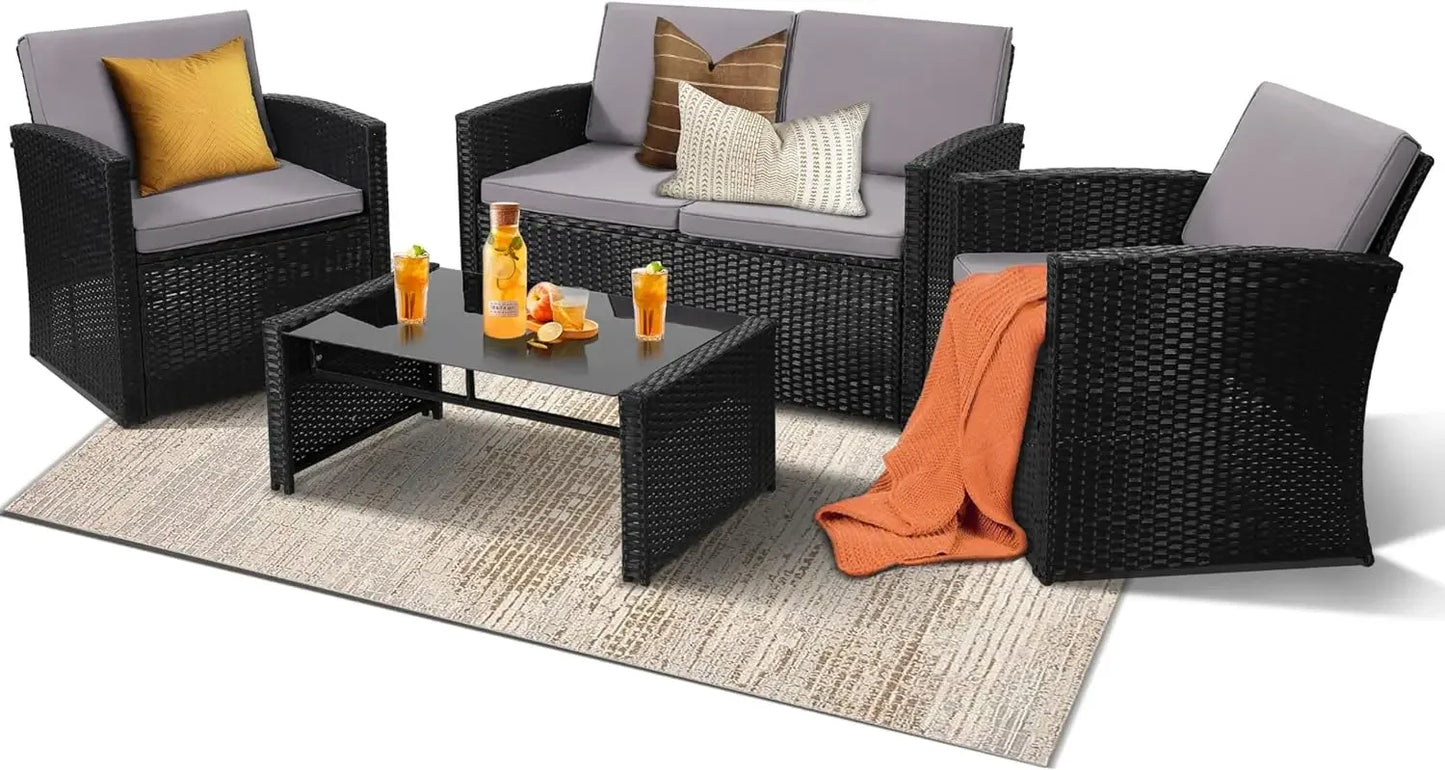 4 Piece Patio Conversation Set