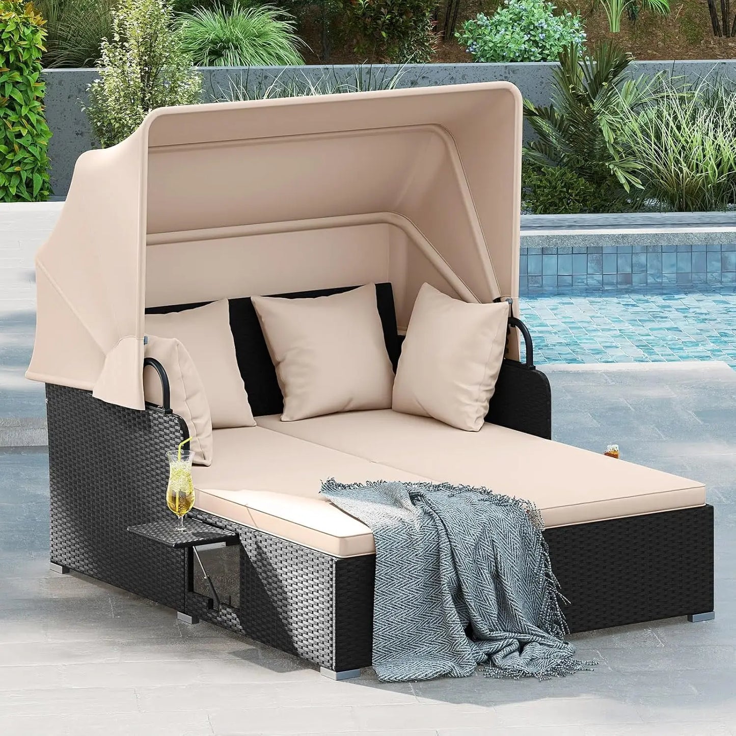 Outdoor Daybed with Canopy