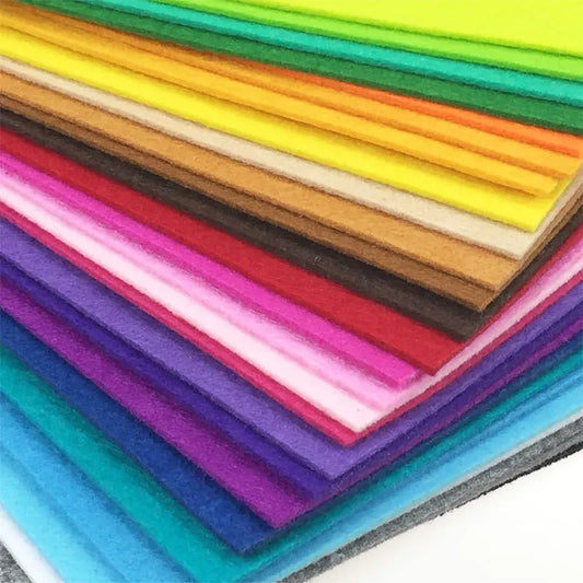 10-40Pcs Assorted Color Felt Fabric Sheets