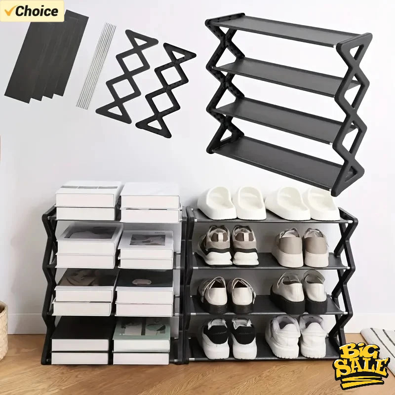 4Layer X-Type  Shoe Rack