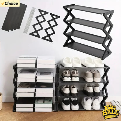 4Layer X-Type  Shoe Rack